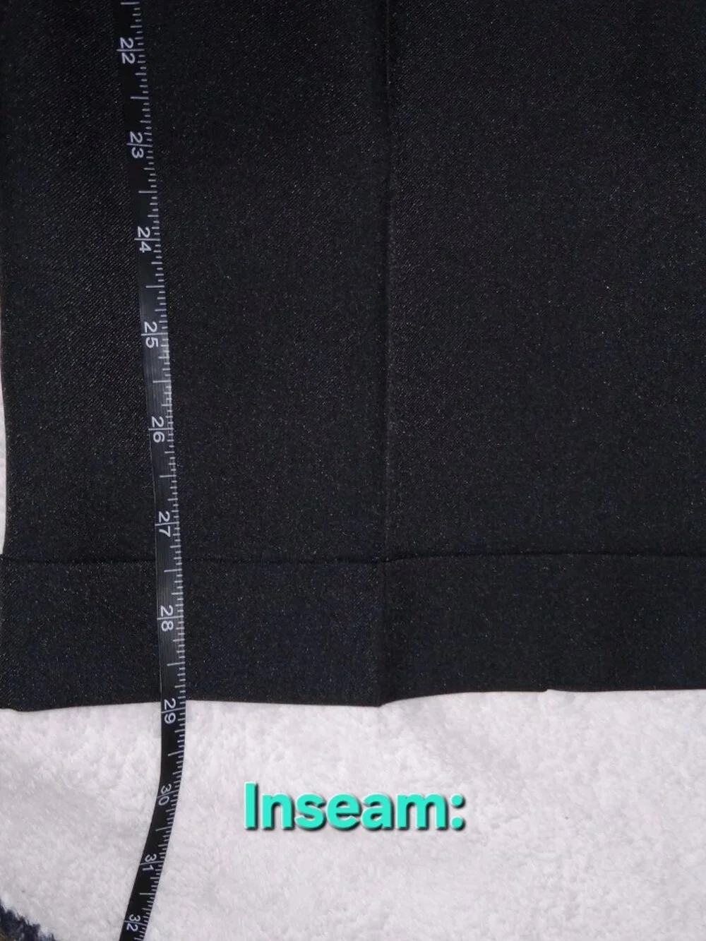 Van Heusen Dress Pants Mens 46x29 Black Premium Non Iron Extender Waist Pleated